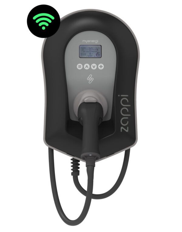 Myenergi Zappi 2.1 - 7kW Single Phase, Tethered, Black